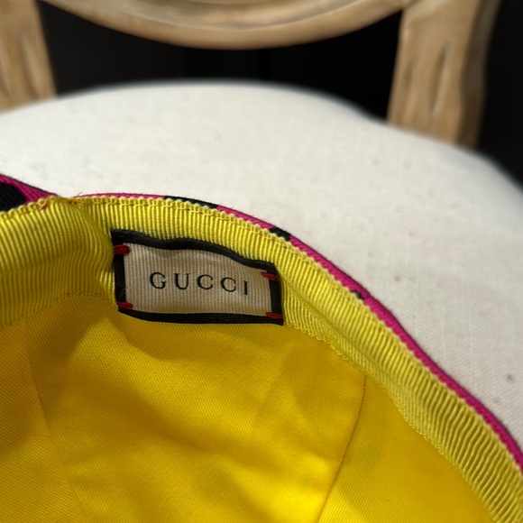 Gucci x MLB Pink Leopard GG Print Cap - Picture 6 of 7